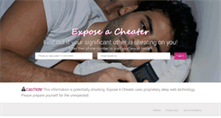 Desktop Screenshot of exposeacheater.com