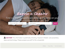 Tablet Screenshot of exposeacheater.com